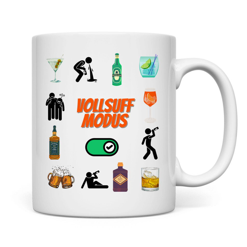 Premium Tasse "Vollsuff Modus"