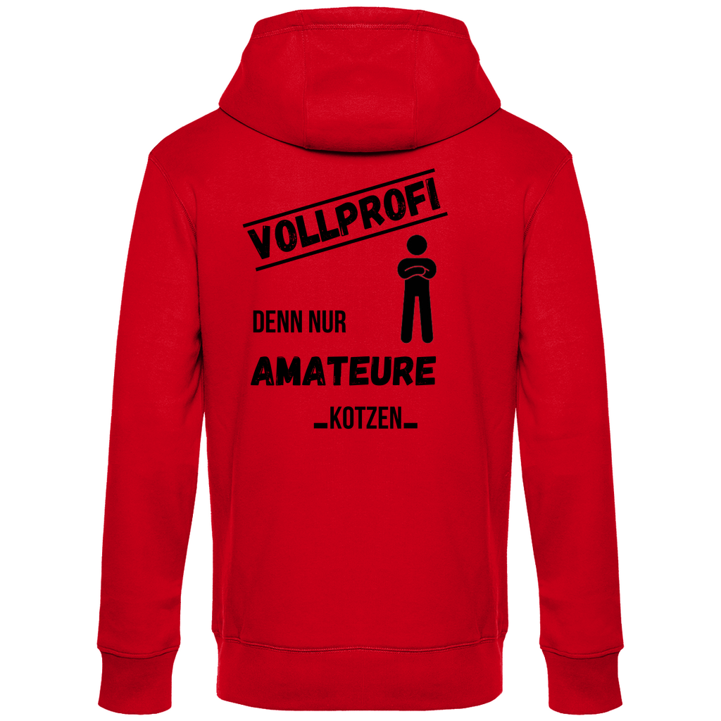 Premium Hoodie "Vollprofi" (Backprint)