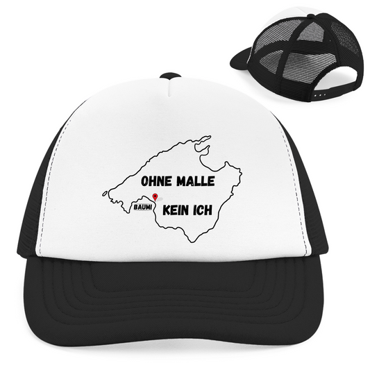 Premium Trucker Cap "ohne Malle, kein ich [Baumi Edition]" (Snapback)