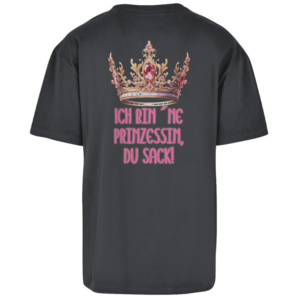 Premium Oversized T-Shirt "Prinzessin" (Woman) (Backprint)