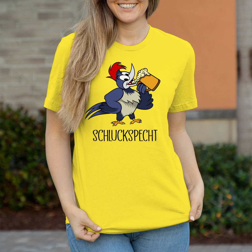 Premium T-Shirt "Schluckspecht" (Woman)