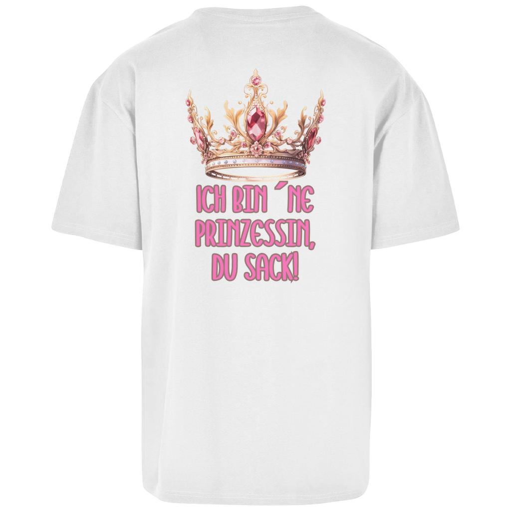 Premium Oversized T-Shirt "Prinzessin" (Woman) (Backprint)