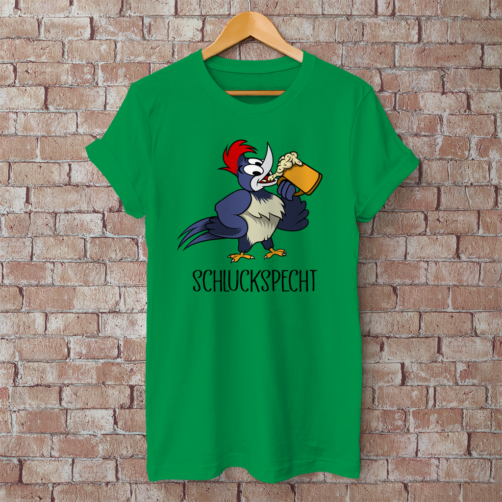 Premium T-Shirt "Schluckspecht"