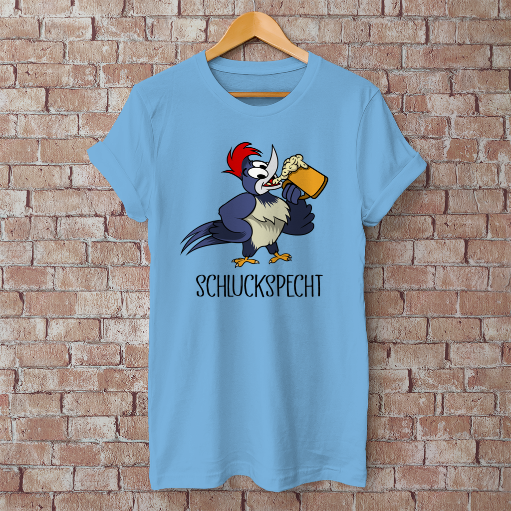 Premium T-Shirt "Schluckspecht"