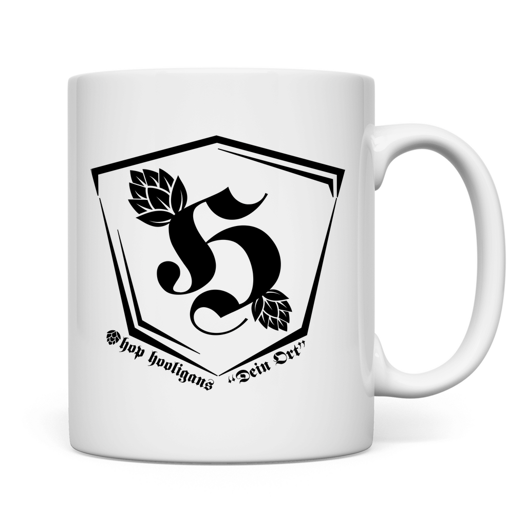 Premium Tasse "Hop Hooligans Headquarters" (personalisierbar)
