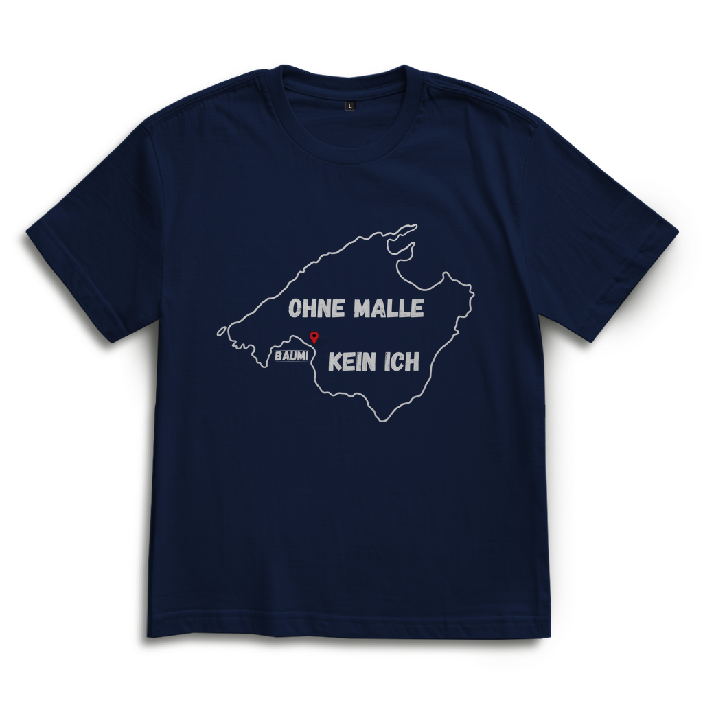 Premium Oversized T-Shirt "ohne Malle, kein ich [Baumi Edition]"
