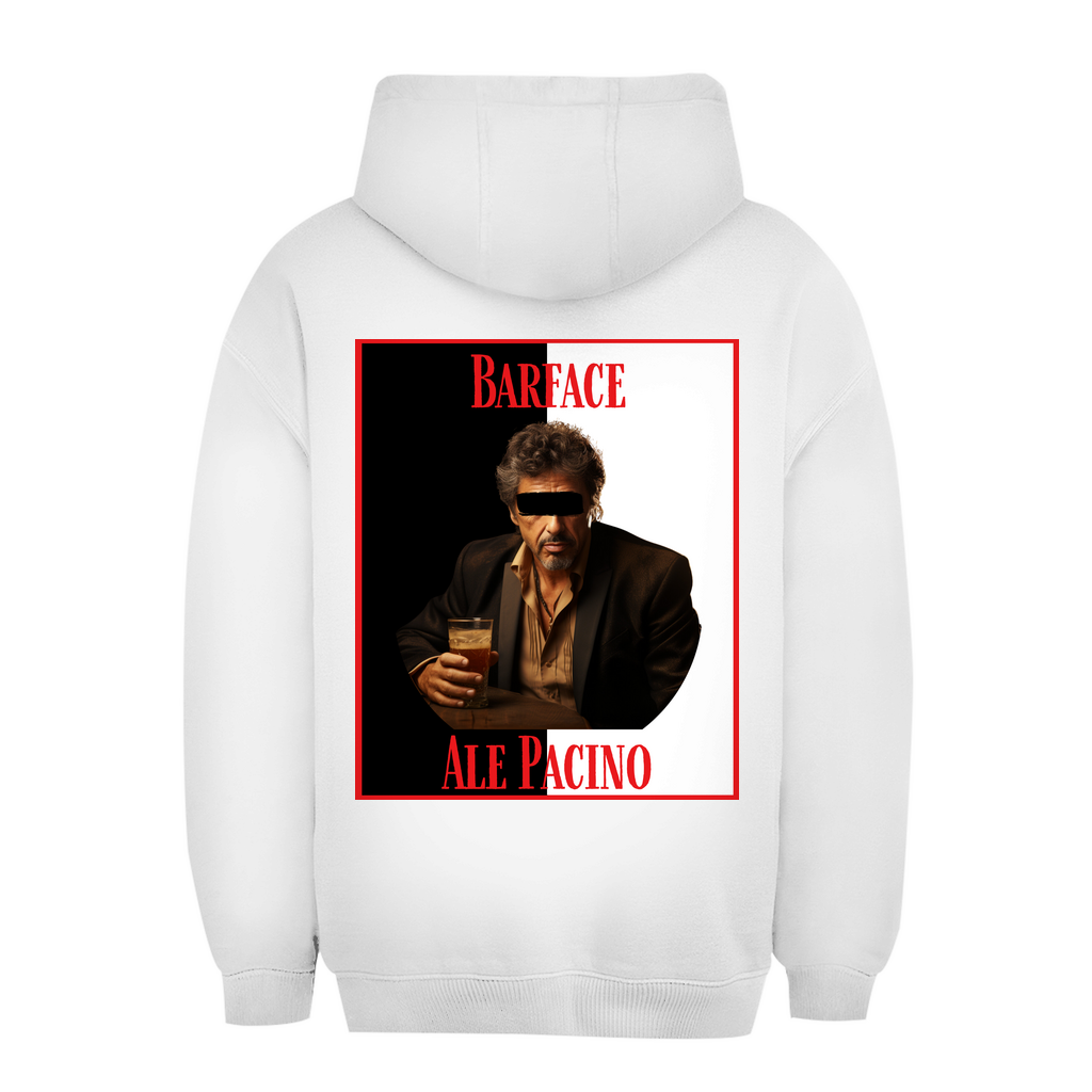 Premium Oversized Hoodie "Barface - Ale Pacino" (Backprint)