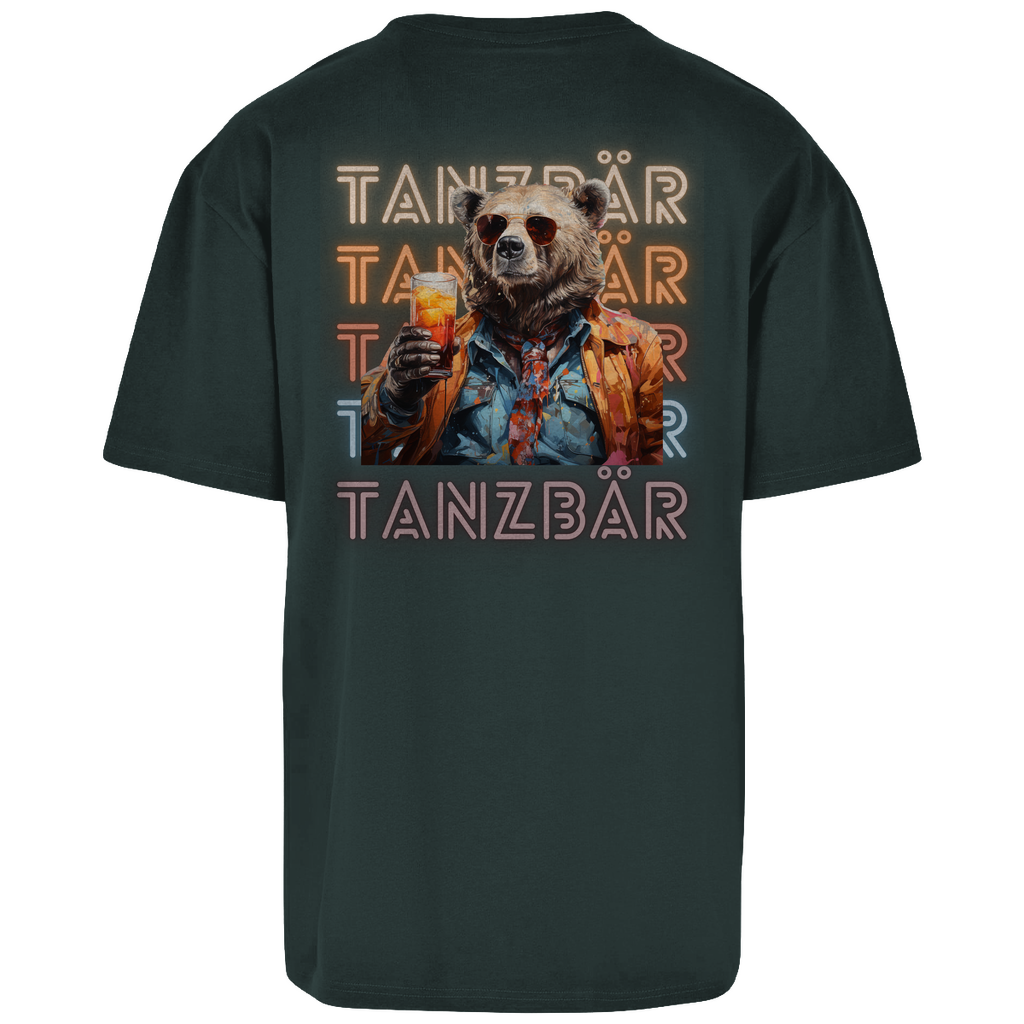 Premium Oversized T-Shirt "Tanzbär" (Backprint)