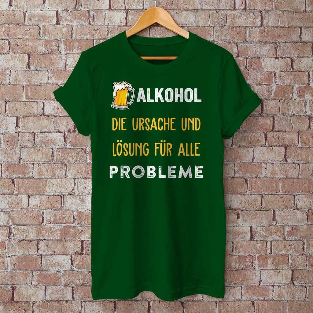 Premium T-Shirt "Problem und Lösung"