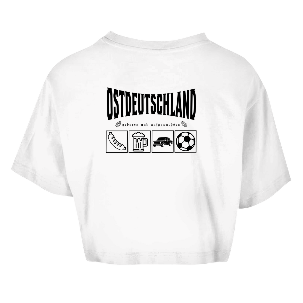 Premium Crop Top "Ossi Originals – Made in DDR" (Backprint)