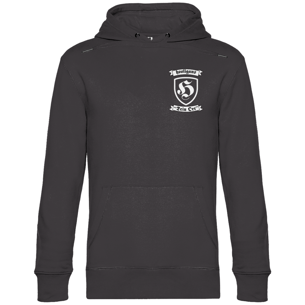 Premium Hoodie "Hooligans - Badge" (personalisierbar)