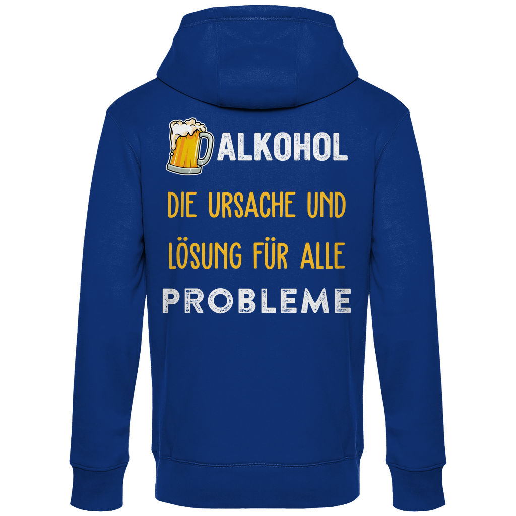 Premium Hoodie "Problem und Lösung" (Backprint)