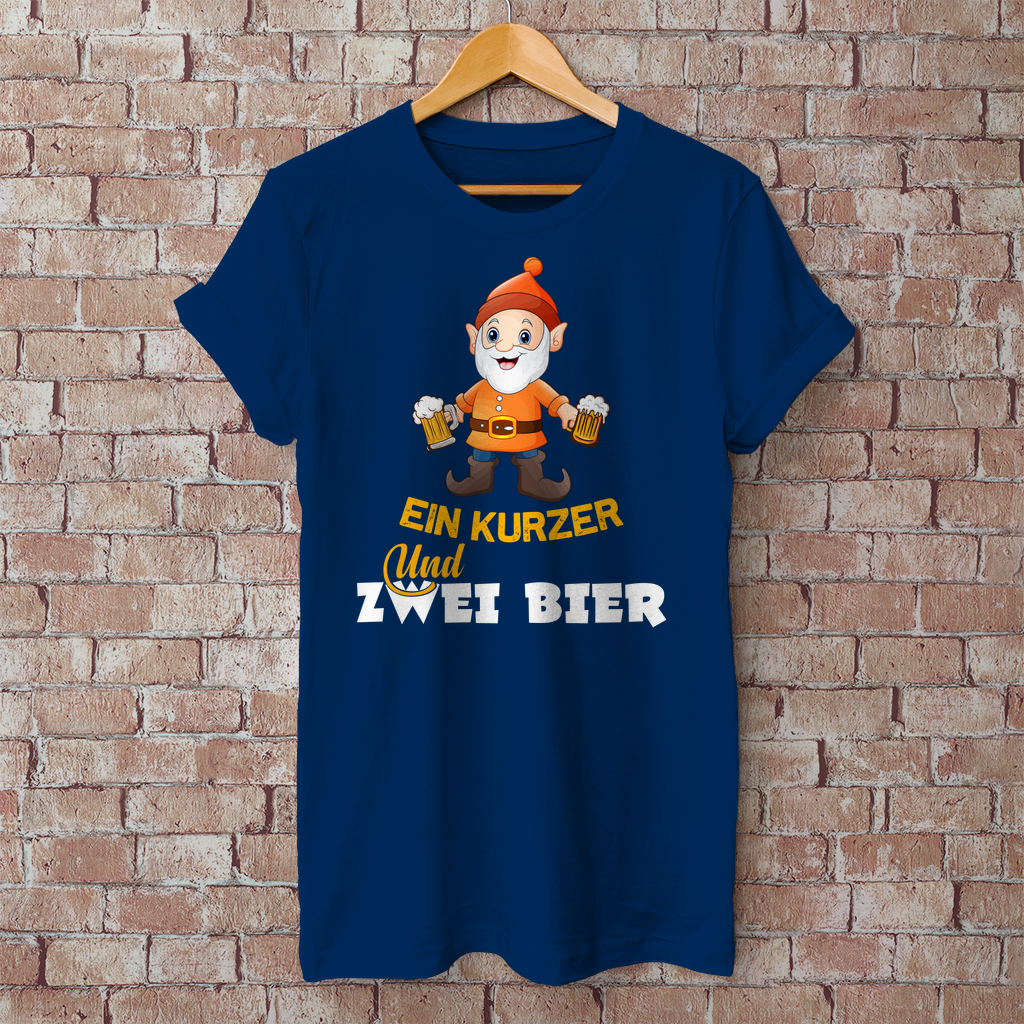 Premium T-Shirt "Ein Kurzer und zwei Bier"
