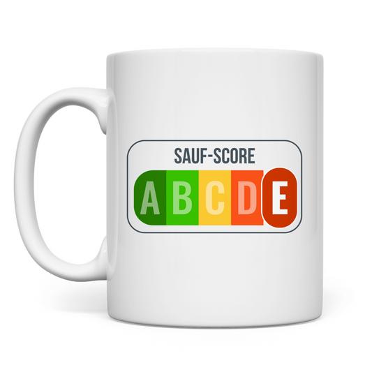 Premium Tasse "Sauf-Score"