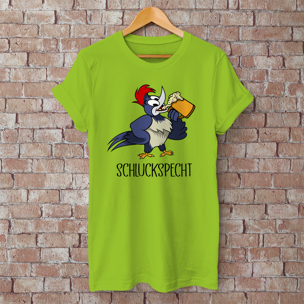 Premium T-Shirt "Schluckspecht"