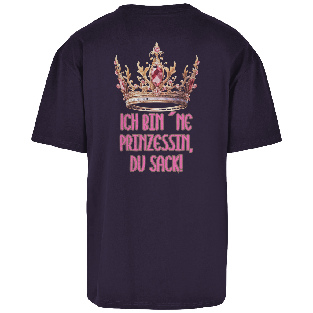 Premium Oversized T-Shirt "Prinzessin" (Woman) (Backprint)