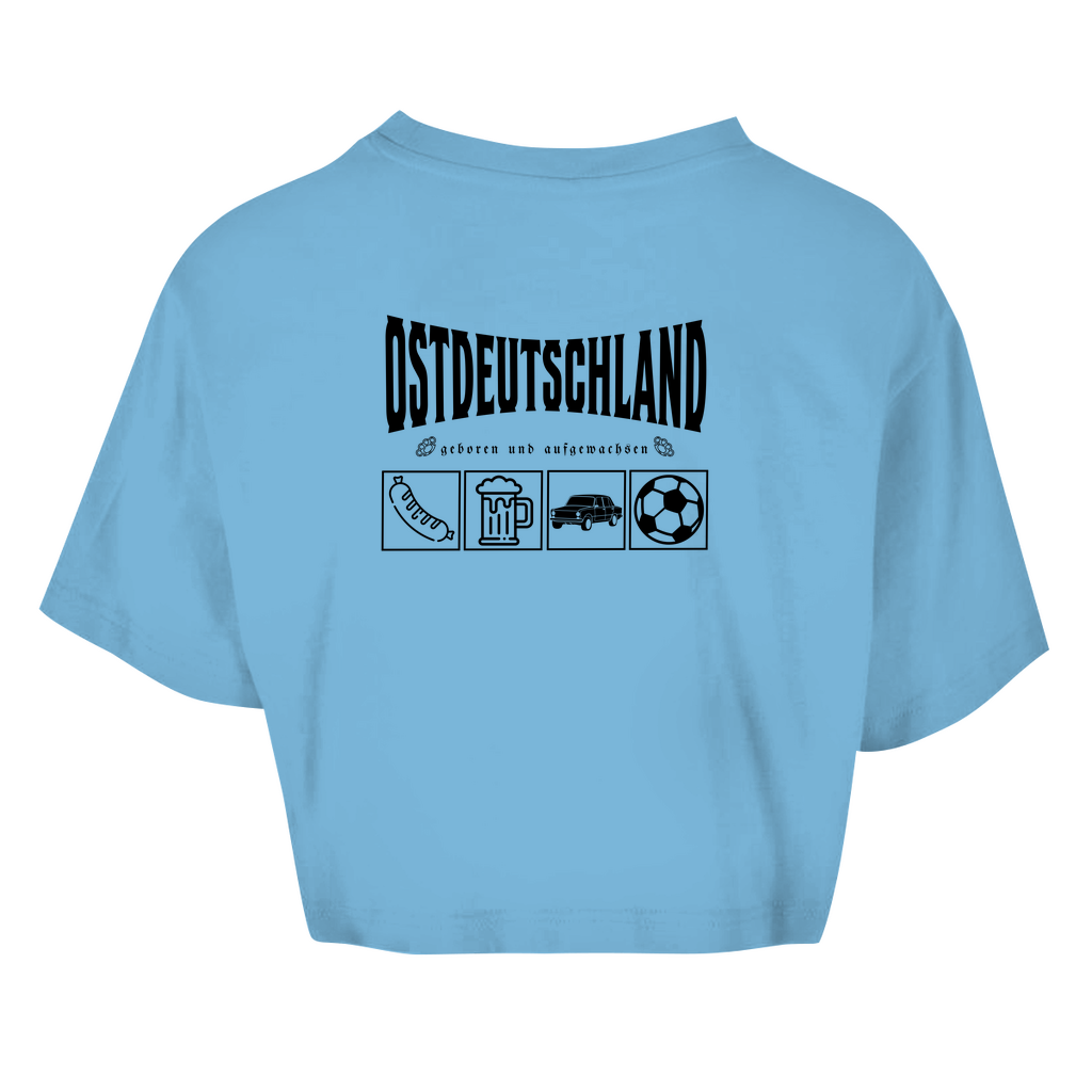 Premium Crop Top "Ossi Originals – Made in DDR" (Backprint)