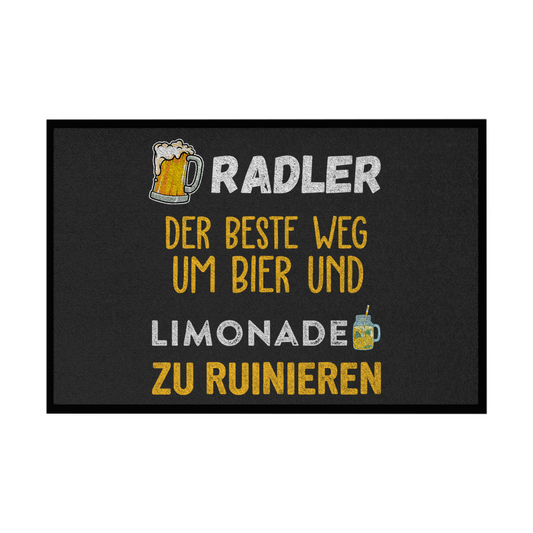 Premium Fußmatte "Radler"