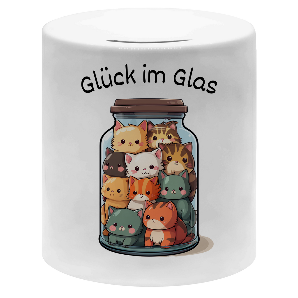 Premium  Spardose "Glück im Glas"
