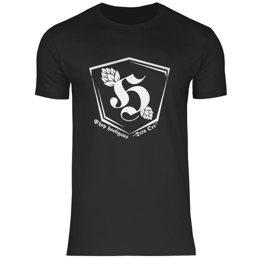 Premium T-Shirt "Hop Hooligans Headquarters" (personalisierbar)
