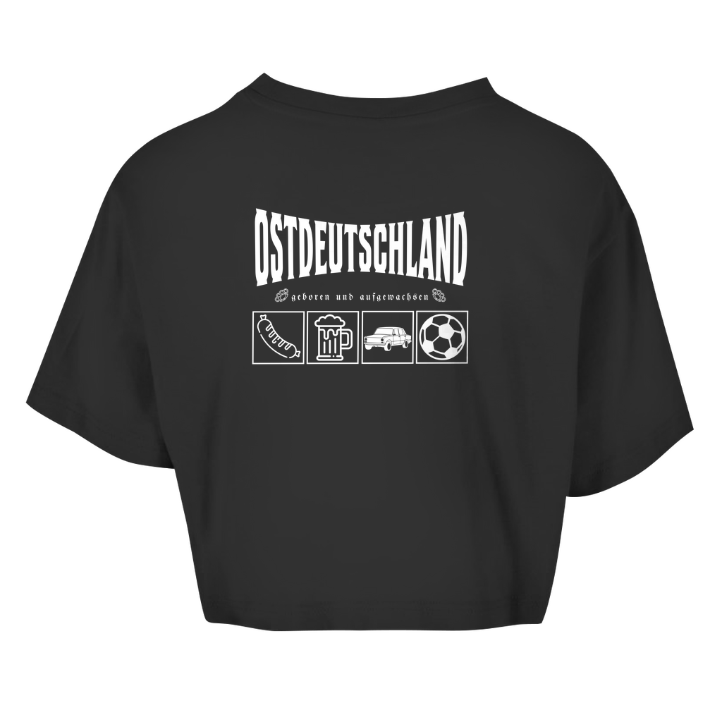 Premium Crop Top "Ossi Originals – Made in DDR" (Backprint)