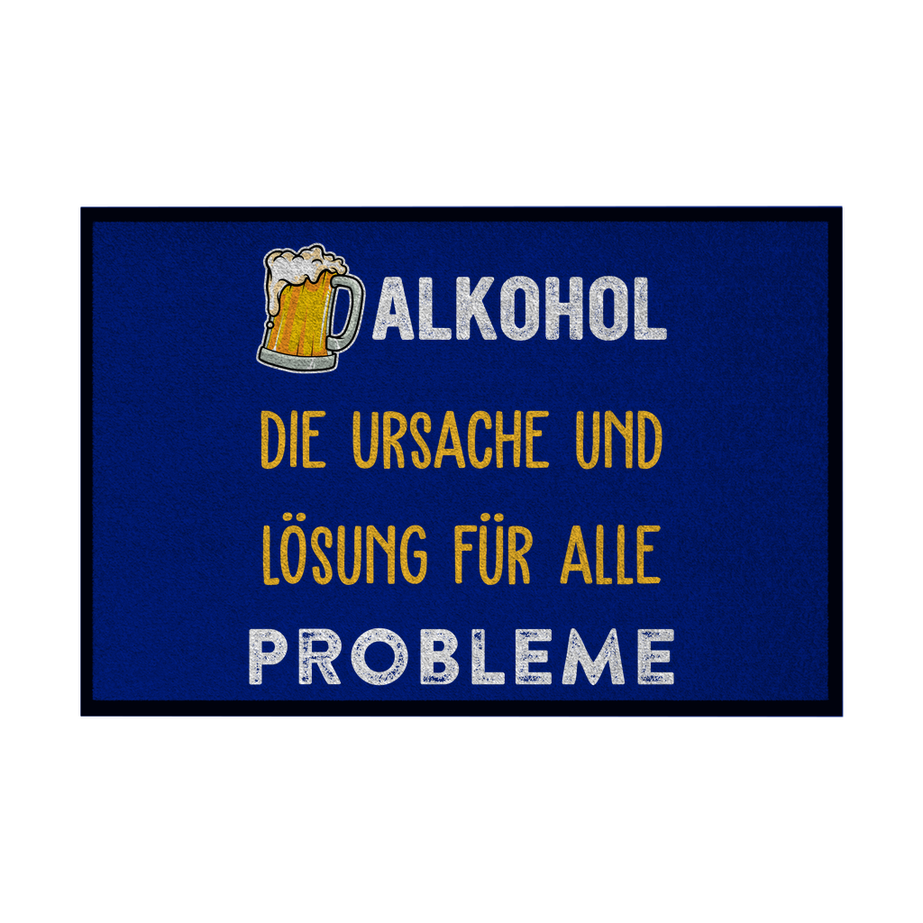 Premium Fußmatte "Problem und Lösung"
