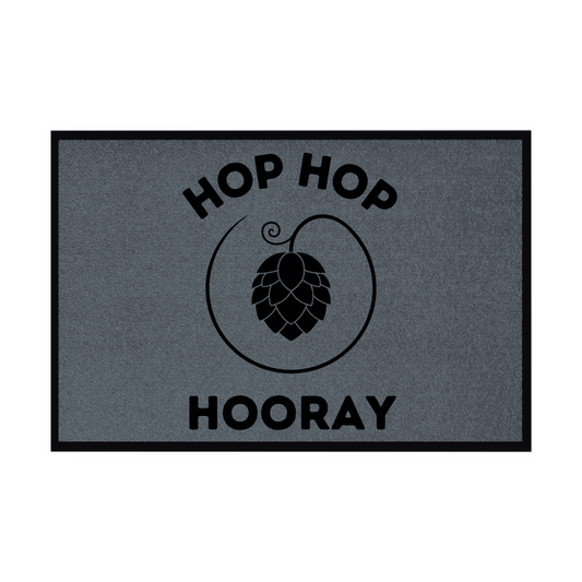 Premium Fußmatte "Hop Hop Hooray"
