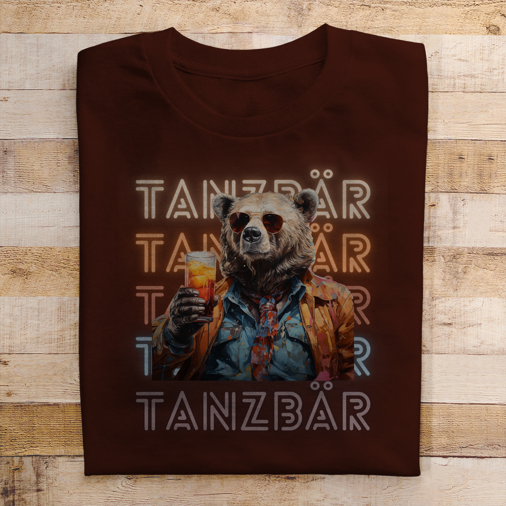 Premium T-Shirt "Tanzbär" (Man)
