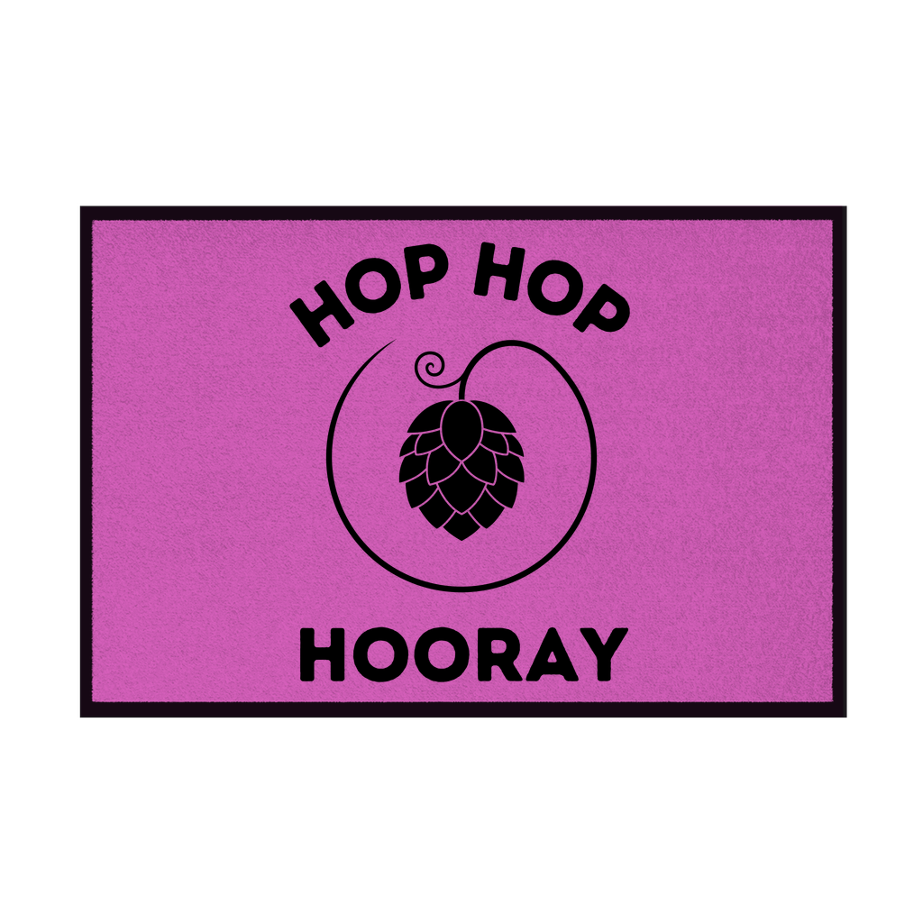 Premium Fußmatte "Hop Hop Hooray"