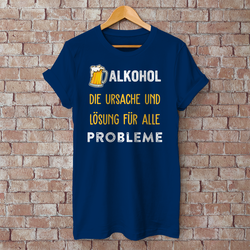 Premium T-Shirt "Problem und Lösung"