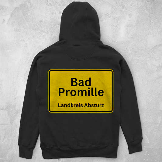 Premium Oversized Hoodie "Bad Promille" (Backprint)