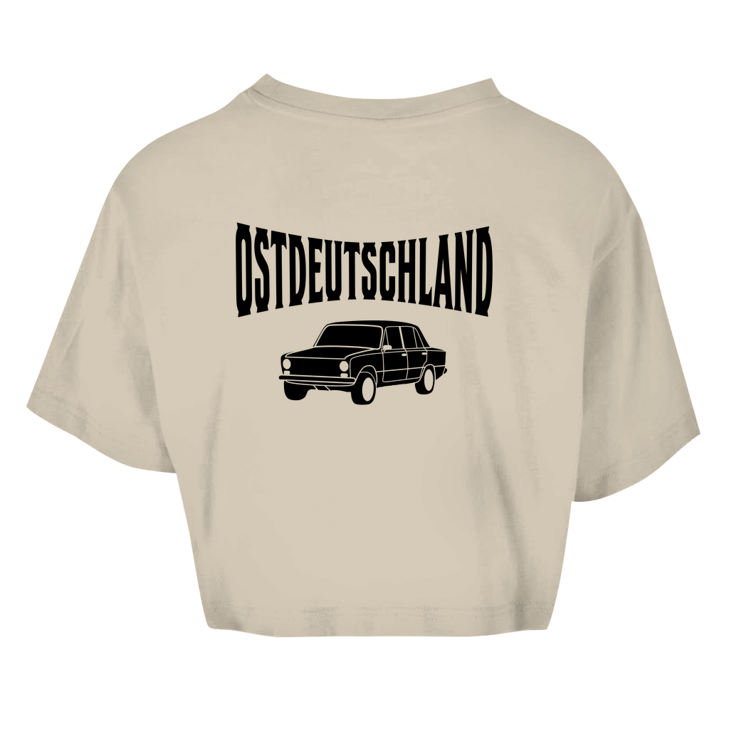 Premium Crop Top "Ossi Originals - Ost Fahrzeug" (Backprint)