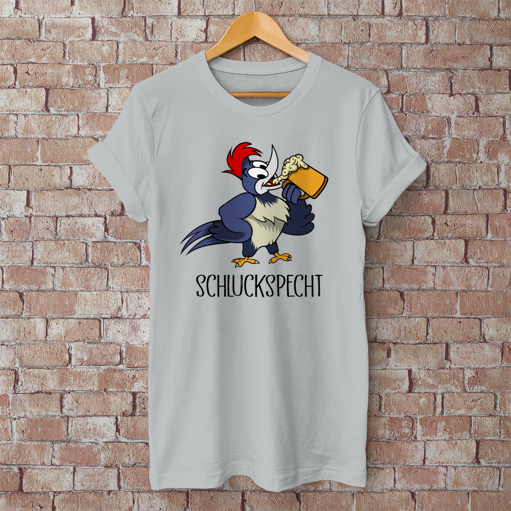 Premium T-Shirt "Schluckspecht"