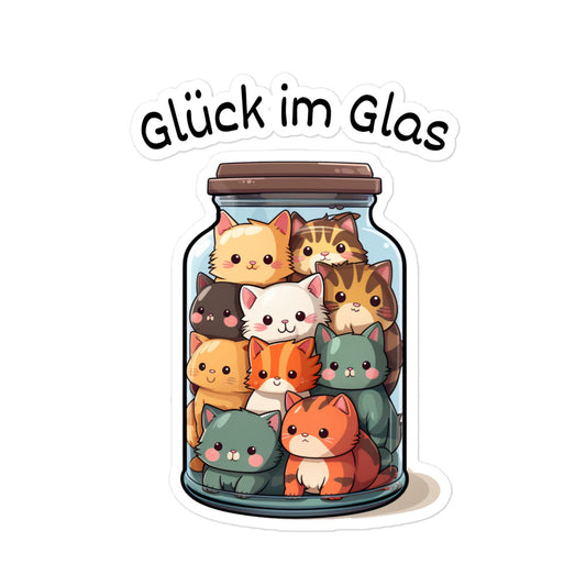 Premium Sticker "Glück im Glas"