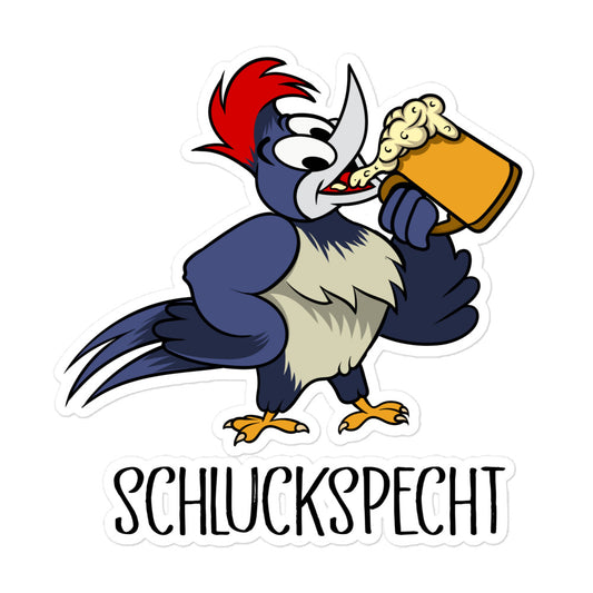 Premium Sticker "Schluckspecht"